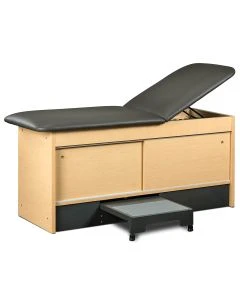 Clinton Step-Up Table with 2 Sliding Doors