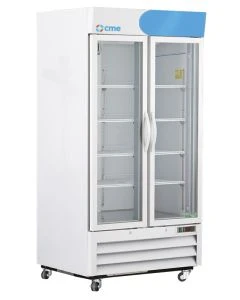 CME 36 Cu. Ft. Standard Pharmacy/Vaccine Double Swing Glass Door Refrigerator