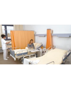 Novum Medical Products, Inc RTS-48S Renaissance Telescopic Privacy Curtain Arm, Silver, 48" w/ 10 Rings, Requires WH-C or WH-S