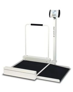 Detecto 6495-AC Digital Wheelchair Scale, 800 lb x .2 lb / 360 kg x .1 kg