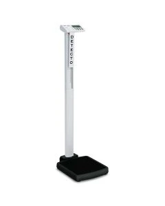 Detecto - Cardinal SOLO-AC 14.3"L x 19.5"W x 52"H Digital Physician Scale with Mechanical Height Rod