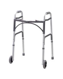 Drive Medical 10211-4 5" Folding Walker with Wheels