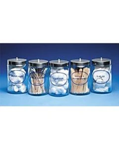 Dukal 4012 Unlabeled Sundry Jar with Stainless Steel Lid, 6 Boxes per Case