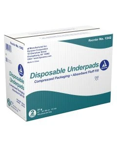 Dynarex 1342 23" x 24" Disposable Underpads, Case of 200