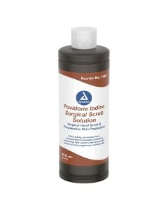 Dynarex 1425 16 oz Bottle Povidone Iodine Scrub Solution, Case of 24