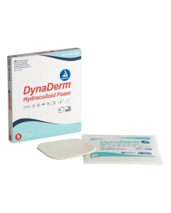 Dynarex 3020 4" x 4" Foam Hydrocolloid Dressings, 5/Box, 12/Case