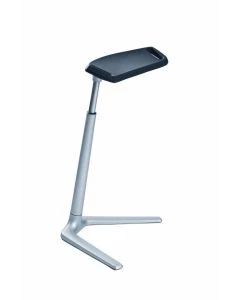 Bimos 20015122 Fin Perch Stool 9144E (Backless, ESD Capable)-Brushed Aluminum