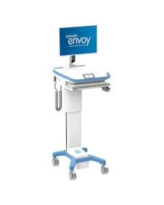Enovate ENV2-1DC000-000 Corded Mobile Workstation with AutoTrax Plus Casters, Straight Monitor Arm