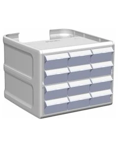 Enovate EV2D4001 Envoy 2.0 Four Tier Locking Drawer, 12 Small Bins