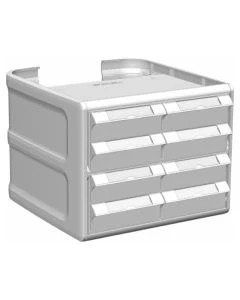 Enovate EV2D4002 Envoy 2.0 Four Tier Locking Drawer, 8 Medium Bins