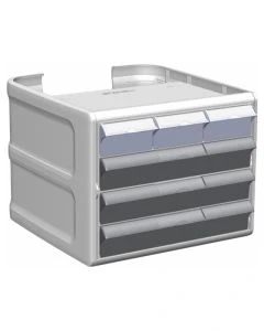 Enovate EV2D4015 Four Tier Locking Drawer, 3 Small Bins, 3 Large Bins
