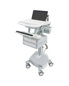 Ergotron SV44-1142-1 StyleView Laptop Cart with LiFe Powered and 4 Drawer