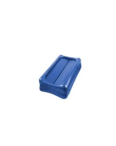 Rubbermaid Slim Jim Swing Lid- Blue, FG267360BLUE