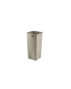 Rubbermaid Untouchable 23 Gallon Square Container- Beige, FG356988BEIG