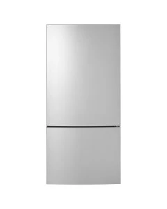 GE Appliance GBE17HYRFS 17.7 Cu. Ft. Counter-Depth Bottom-Freezer Refrigerator, Fingerprint Resistant Stainless