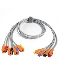 GE Healthcare 2104725-001 Lead Wire Set Add-On, Grabber, AHA-HEIM, 1/Pack