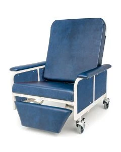 Graham Field 7150P1199 Gendron 38.25"L x 68"W x 47.5"H Clinical Care Bariatric Recliner, Blue