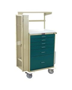 Harloff 6457 Classic Line, 6 Drawer, Difficult Airway Anesthesia Cart, Keylock, Specialty Package