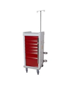 Harloff MR-Conditional Seven Drawers Narrow Emergency Cart