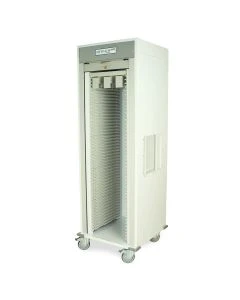 Harloff Single Column MedStor Max Medical Storage Cabinet with Locking Tambour Door