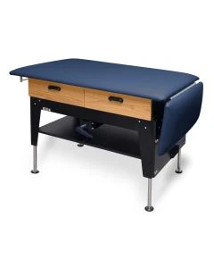 Hausmann Electric Hi-Lo 30" x 52 - 68" Changing Table with Storage Drawers and Paper Dispenser/Cutter, Black (4704-V23)