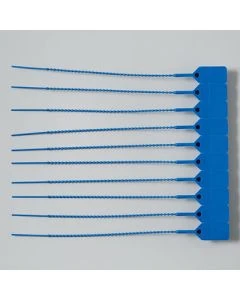 Health Care Logistics 18320B 8.87"L Unnumbered Easy Pull-Tight Seals, Blue