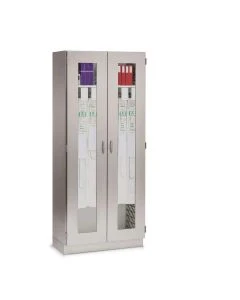 Innerspace SES1927TGLCC 26.75"W x 19.25"D x 84"H Evolve Catheter Cabinet with Hinged Door