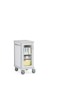 Innerspace SR1CGGS Roam 1 Counter-Height General Storage Cart with Glass Door