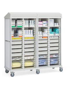 Innerspace SR4RGS Roam 4 General Storage Cart with Roll-Top Door