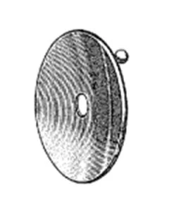 Miltex 1-243 Head Mirror, 3" Dia, 5/8" Aperture, Boilable