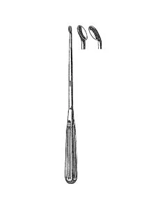 Miltex 26-1620 Ruptured Disc Curette, 10", Angled Up