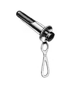 Miltex 28-10 Rectal Speculum, 3 3/8"L x 1" O.D., Boilable obturator, 4¾"L Handle, Chrome
