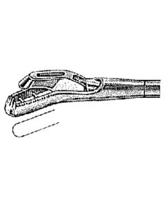 Miltex 28-323 Biopsy Forceps, 14", Ring Handle & Teeth