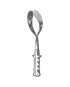 Miltex 30-2410 Obstetrical Forceps, 15¾", Solid Blades, Long Shanks