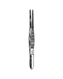 Miltex 6-26 Dressing Forceps, 5", Delicate, Fluted Handles