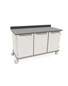 Metro SXRMWT36EBS4 Triple Wide 36" Mobile Work Cart Ep Lock Drawer+Shf