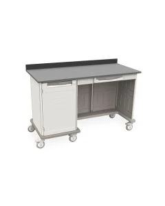 Metro SXRMWTK39EBS3 Starsys Triple Kneewell Mobile Workcenter with Epoxy Resin Top