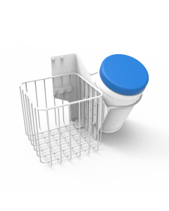 JACO Combination Wipes Container Holder and 6 in x 6 in x 6 in Wire Basket, 51-4669