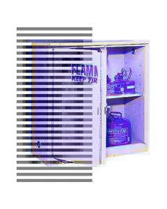 Justrite 1924X 23"L x 18"W x 35"H Single Door Flammable Liquid Safety Cabinet, Yellow