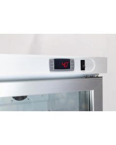 K2 Scientific K220GDR 20 Cu. Ft. Upright Glass Door Refrigerator for Hospitals