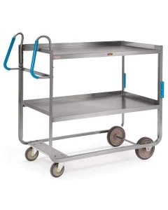 Lakeside 7140 Ergo-One Series Carts W/2 Shelves, Tough Transport