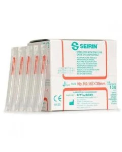 Lhasa SJ.16X30 0.16 mm x 30 mm Acupuncture Needles, Red