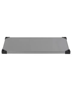 Logiquip 1836SS 36"L x 18"W x 1.25"H Solid Stainless Steel Shelf