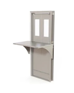MAC Medical PTW0010 Pass Through Window, Window & Door Combination, Shelf Included, 26.25" W x 74" L