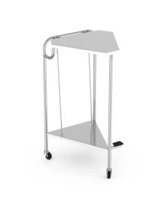 MAC Medical LH-1000-FOL Triangle Linen Hamper with Foot Operated Lid for 18" Bags