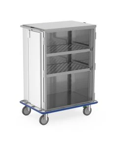 MAC Medical MMCC5-2PS-SSD Closed Case Cart, 2 Doors, 2 Adjustable Shelves, Overall Dimensions: 41.75"L X 29.125"W X 56.375"H