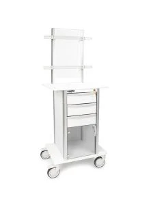 Marketlab 110472 Insight Modular Cart Base With Accessory Rack, 5" Casters
