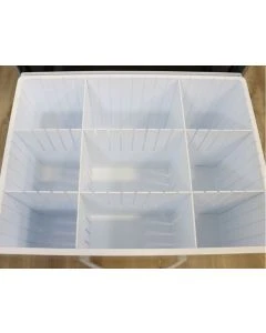 CME MAYA-9TDSET Seamless High Impact Polymer Tray with 2 Short and 2 Long Dividers, For 9 In MayaCart Drawer