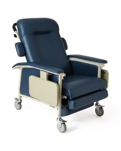 Medline FURN10400BLC 69" Clinical Recliner with Side Tray