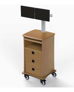 MedViron Fetal Monitor Work Station, 3 Drawers, Digital Lock